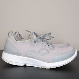 Oofos Women's OOmg Sport Sneakers Gray Recovery Shoe US Size 7.5